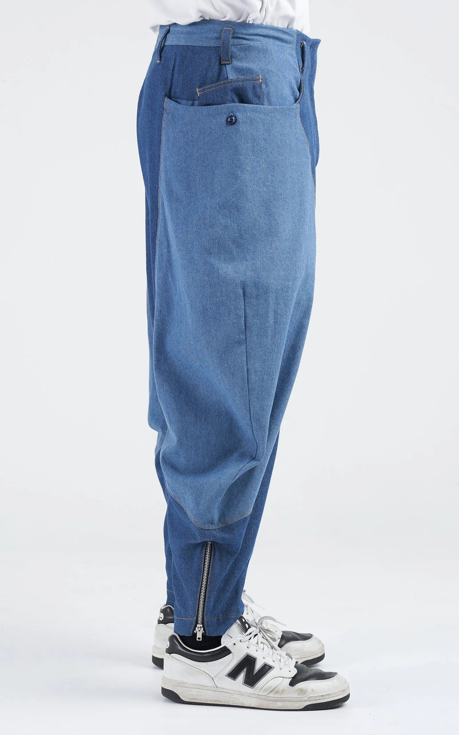 1. "BOBGRAY" Balloon Denim Pants