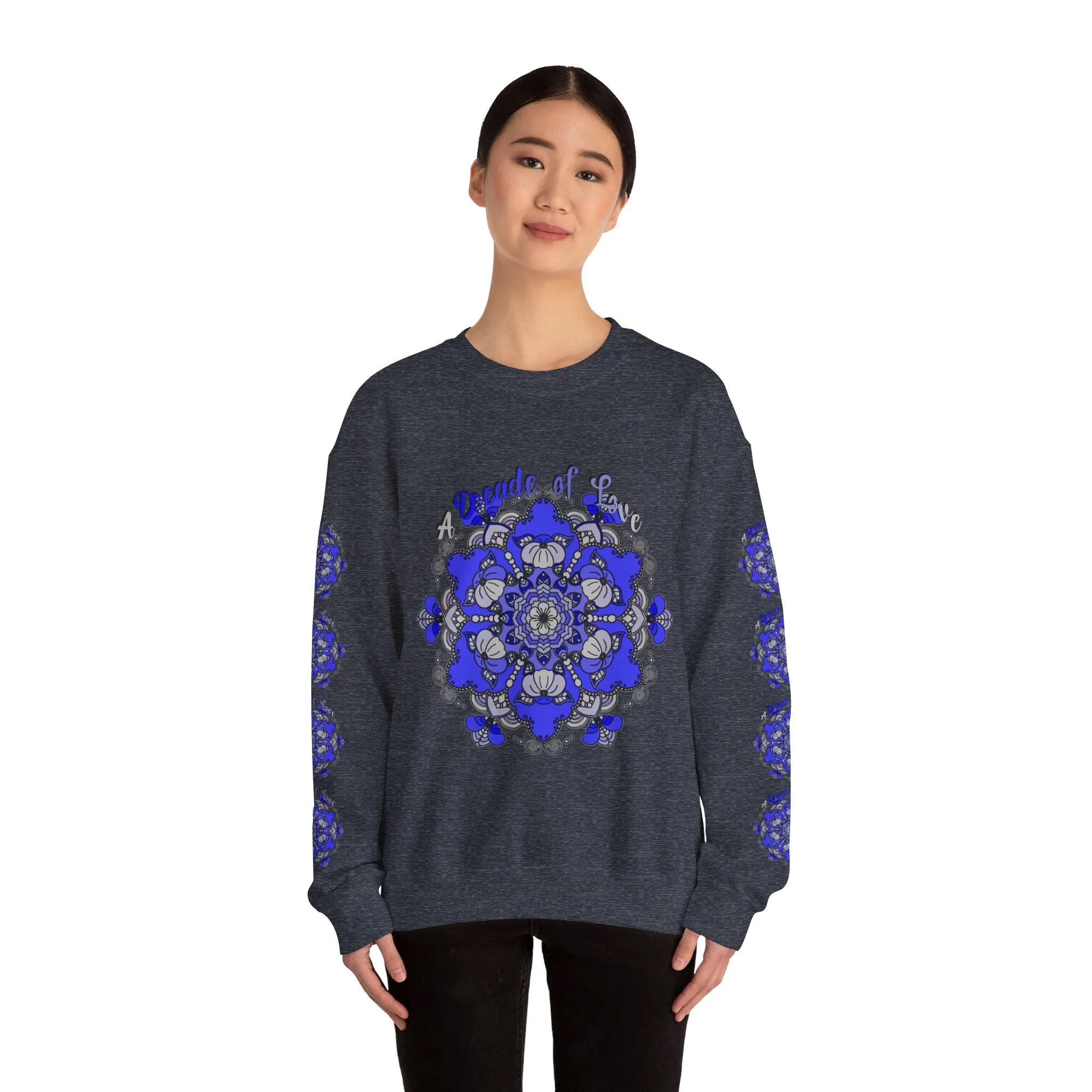 10th Anniversary Mandala Design Unisex Sweatshirt