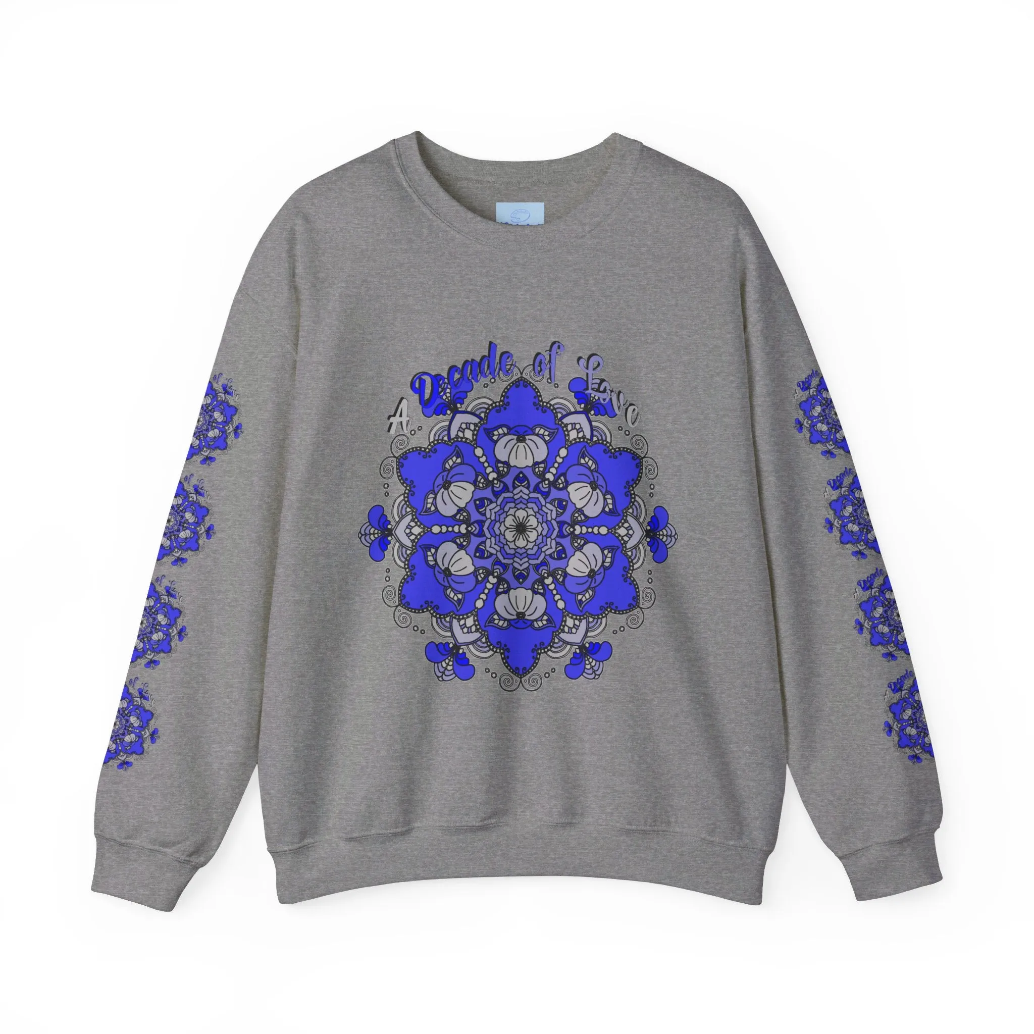 10th Anniversary Mandala Design Unisex Sweatshirt