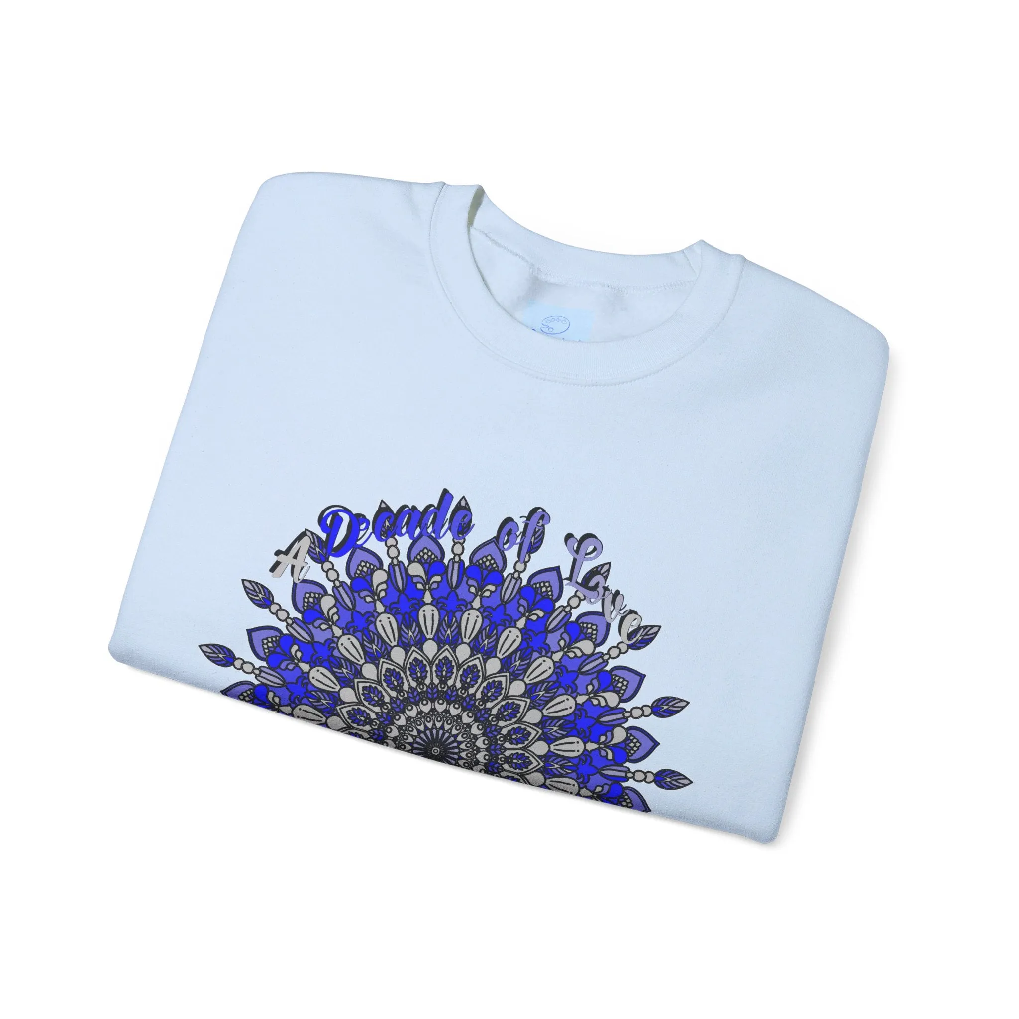 10th Anniversary Mandala Design Unisex Sweatshirt