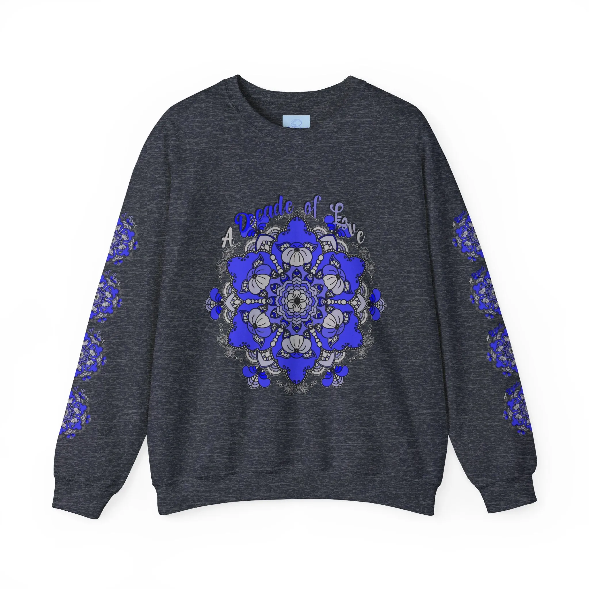 10th Anniversary Mandala Design Unisex Sweatshirt