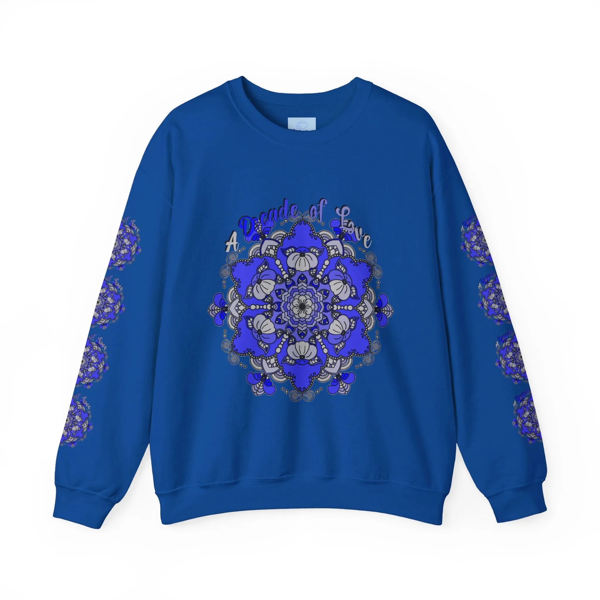 10th Anniversary Mandala Design Unisex Sweatshirt