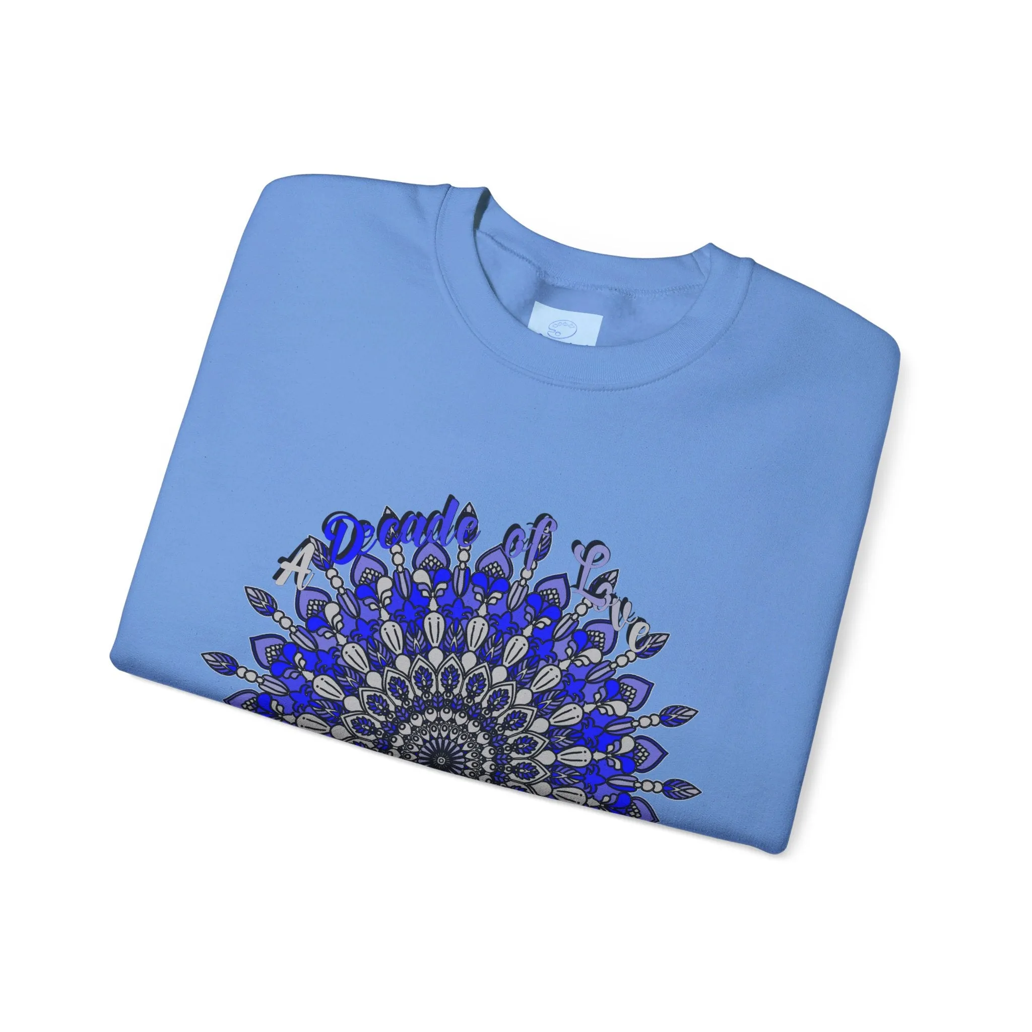 10th Anniversary Mandala Design Unisex Sweatshirt