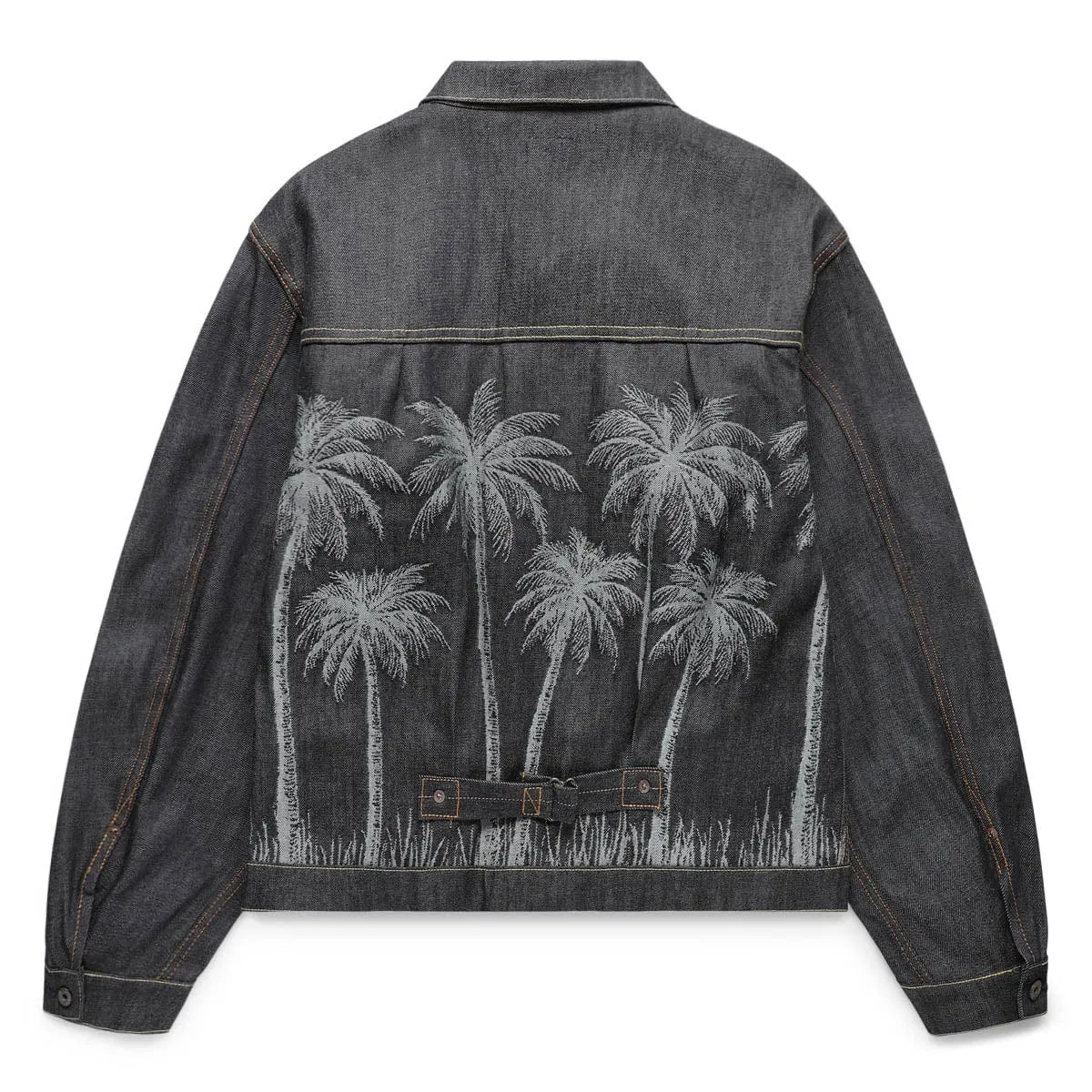 12OZ PALM TREE JACQUARD DENIM 1ST JACKET