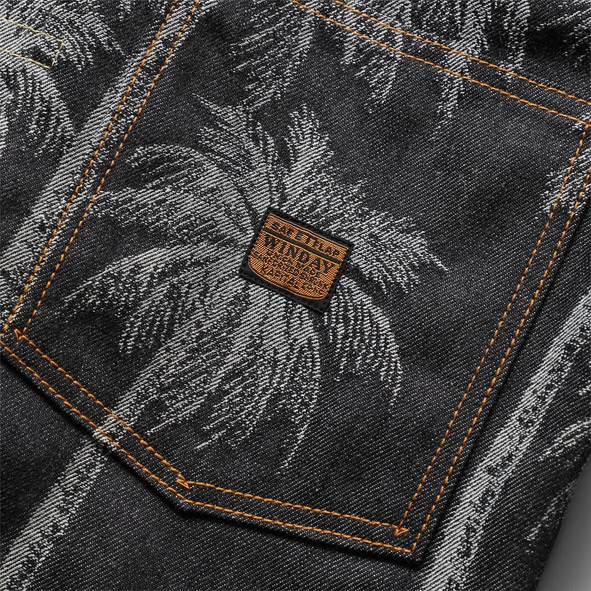 12OZ PALM TREE JACQUARD DENIM 1ST JACKET