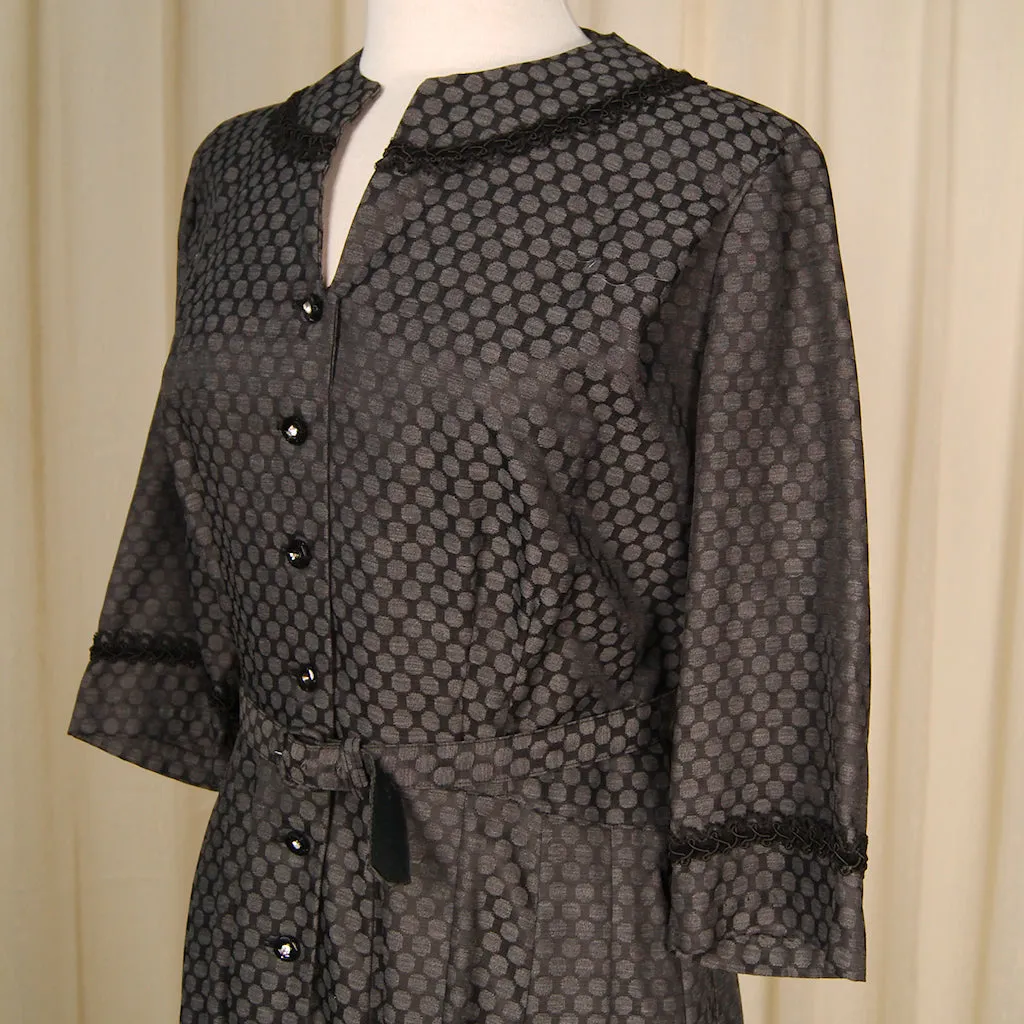 1950s Polka Dot Shirt Dress