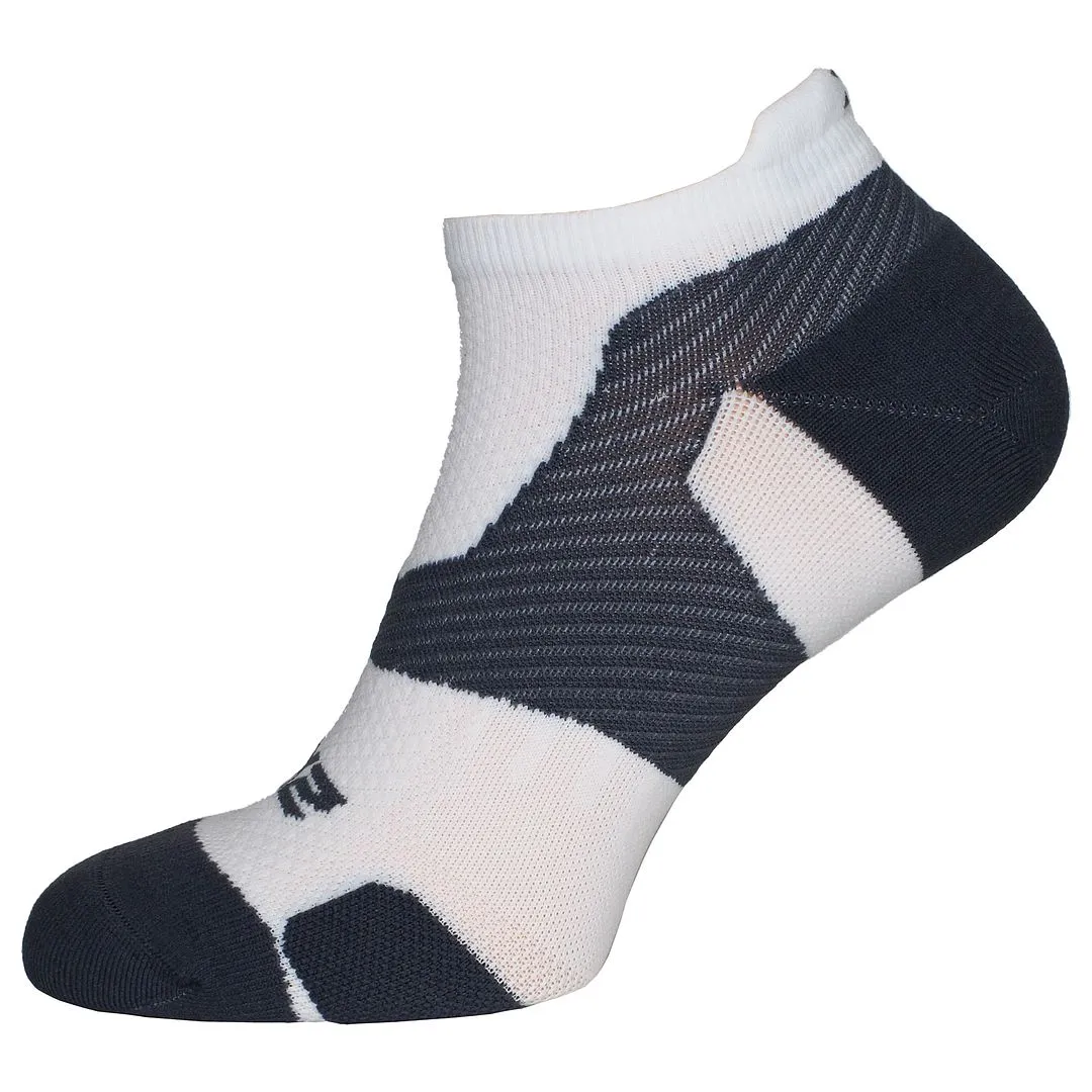 2XU Vectr Light Cushion Mens White/Grey No Show Socks