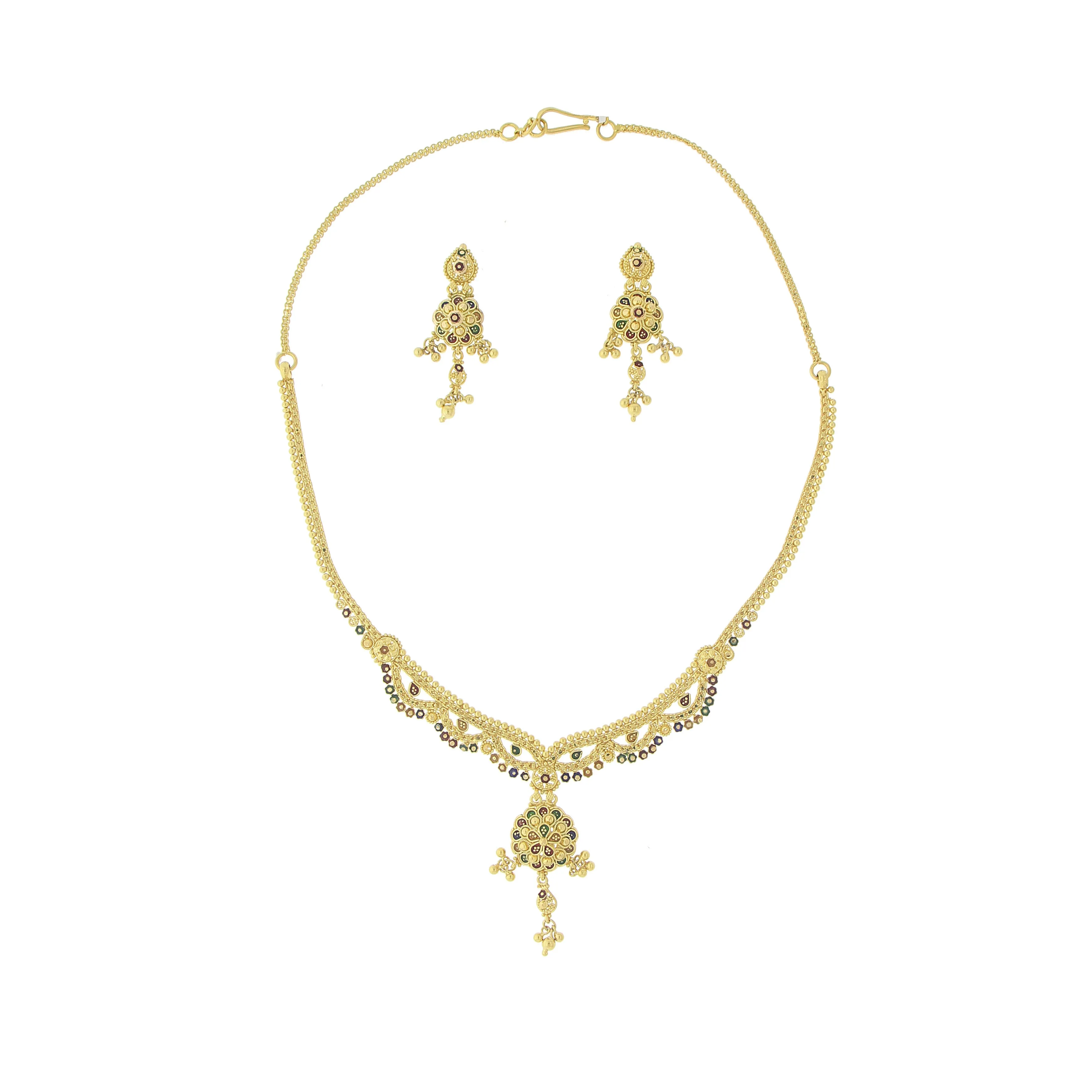 3 PIECE GOLD NECKLACE SET