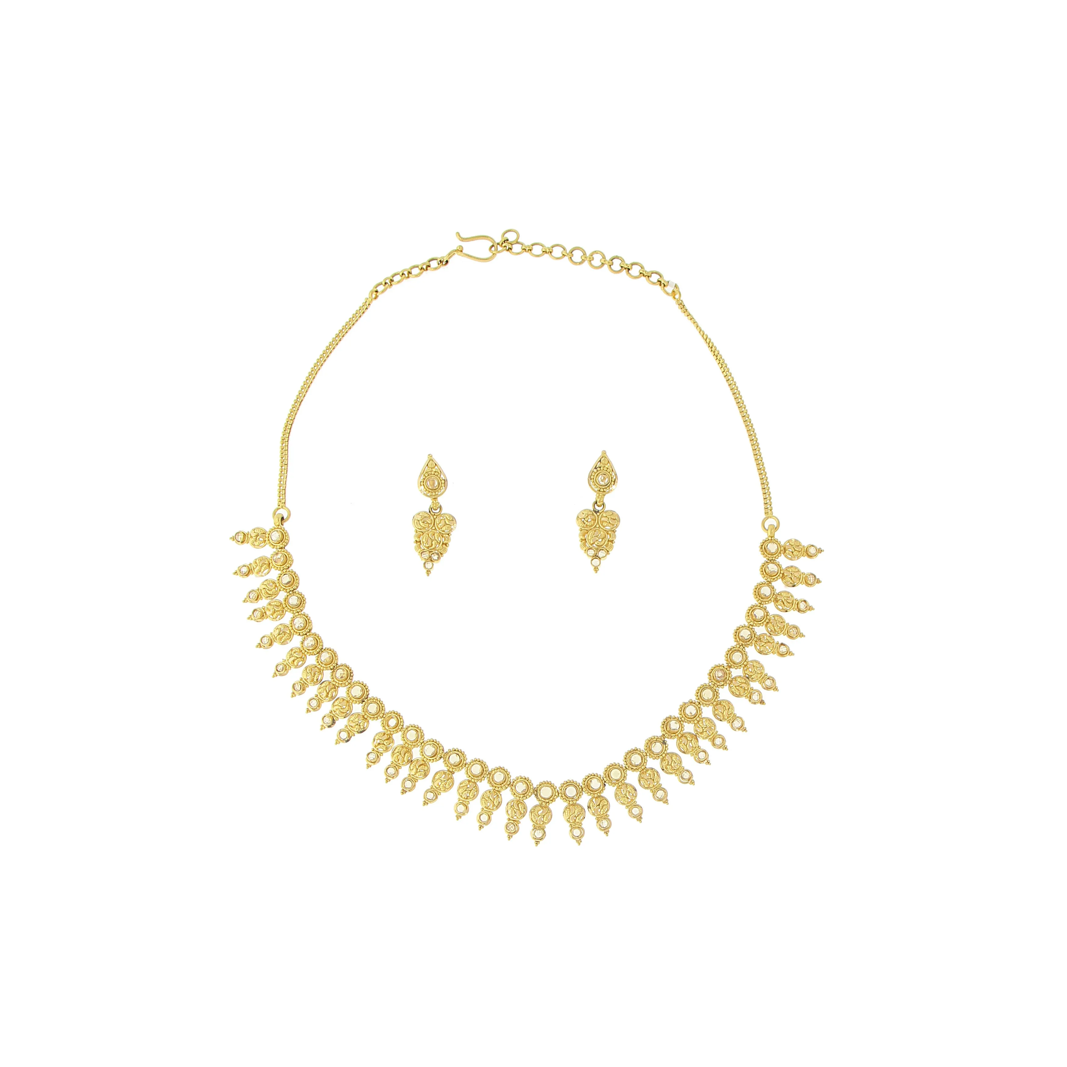 3-PIECE PLAIN GOLD NECKLACE SET