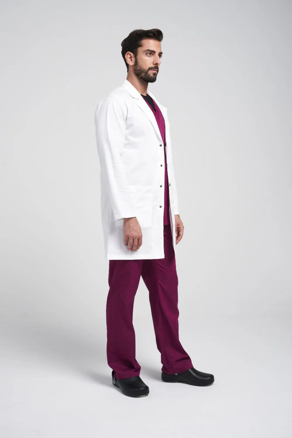 36" Unisex Snap Front Labcoat - 3308