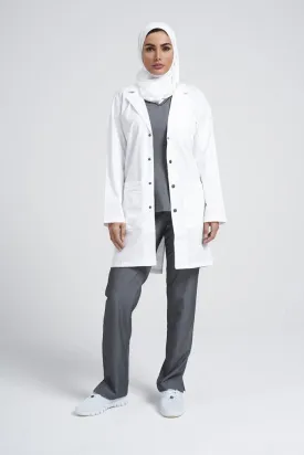 36" Unisex Snap Front Labcoat - 3308