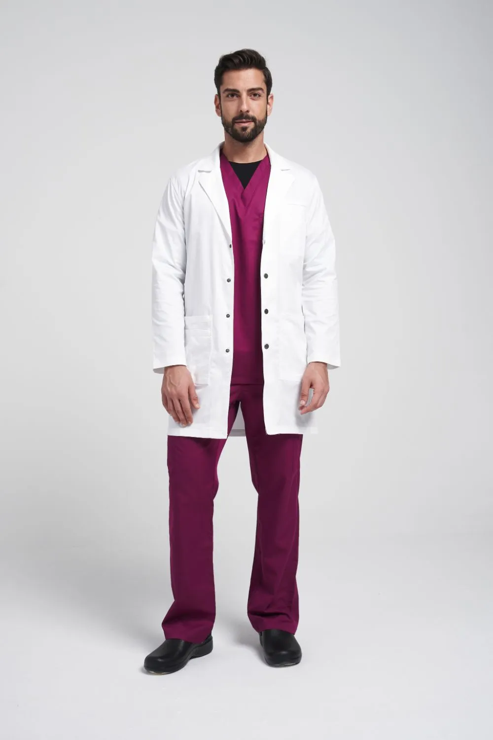 36" Unisex Snap Front Labcoat - 3308