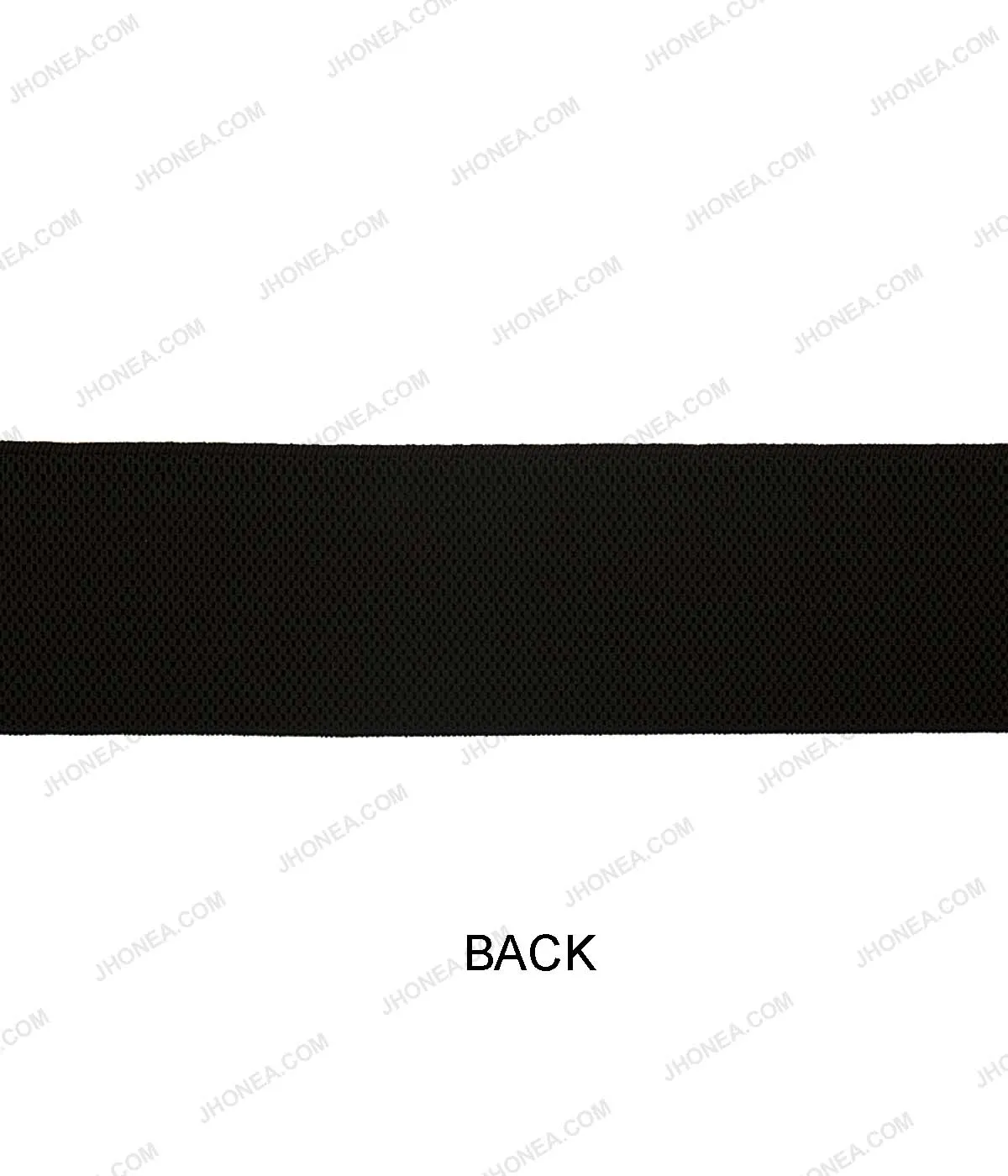 4cm Textured Plain Black Soft Stretch Waistband Elastic