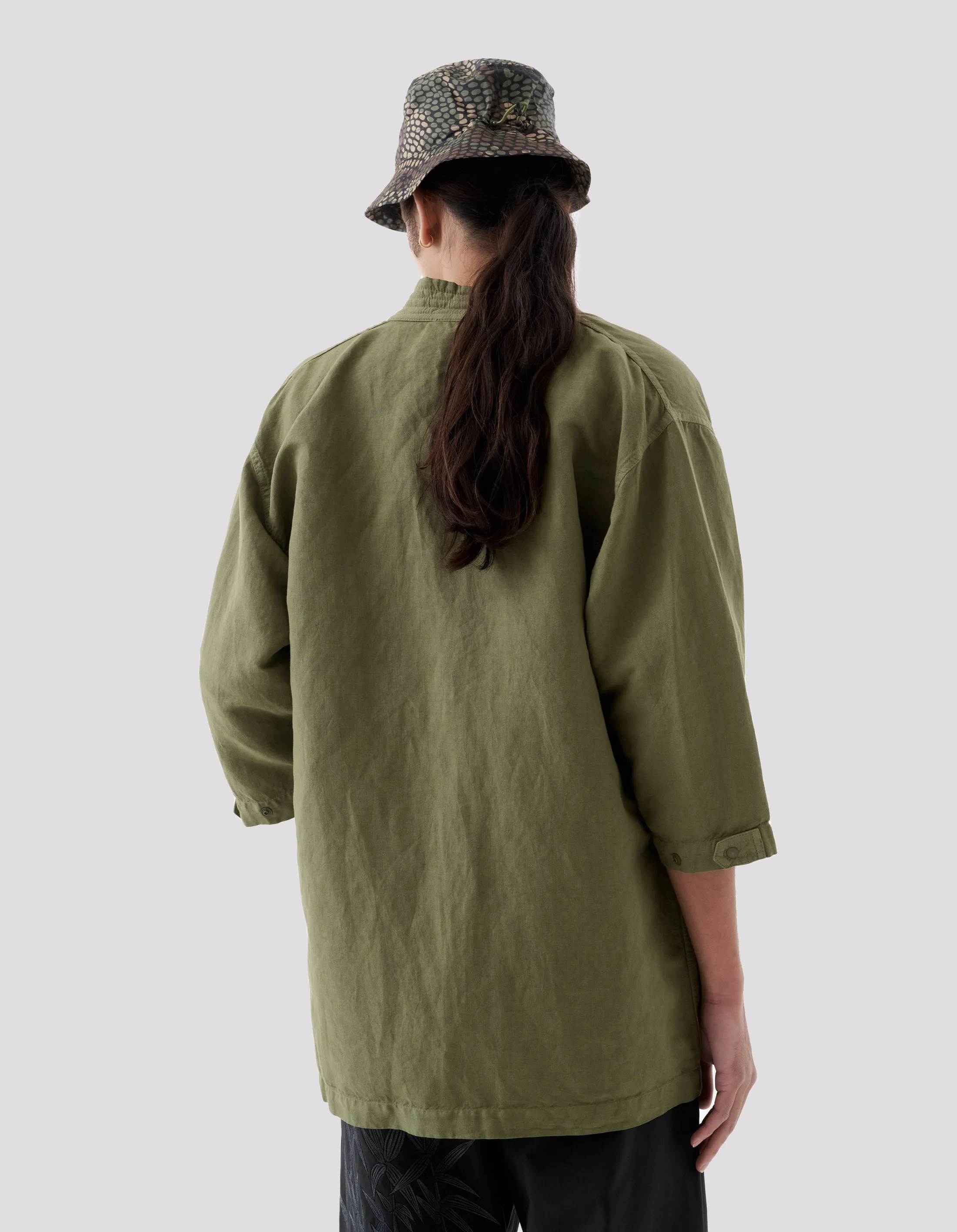 5088 Hemp Summer Kimono Olive