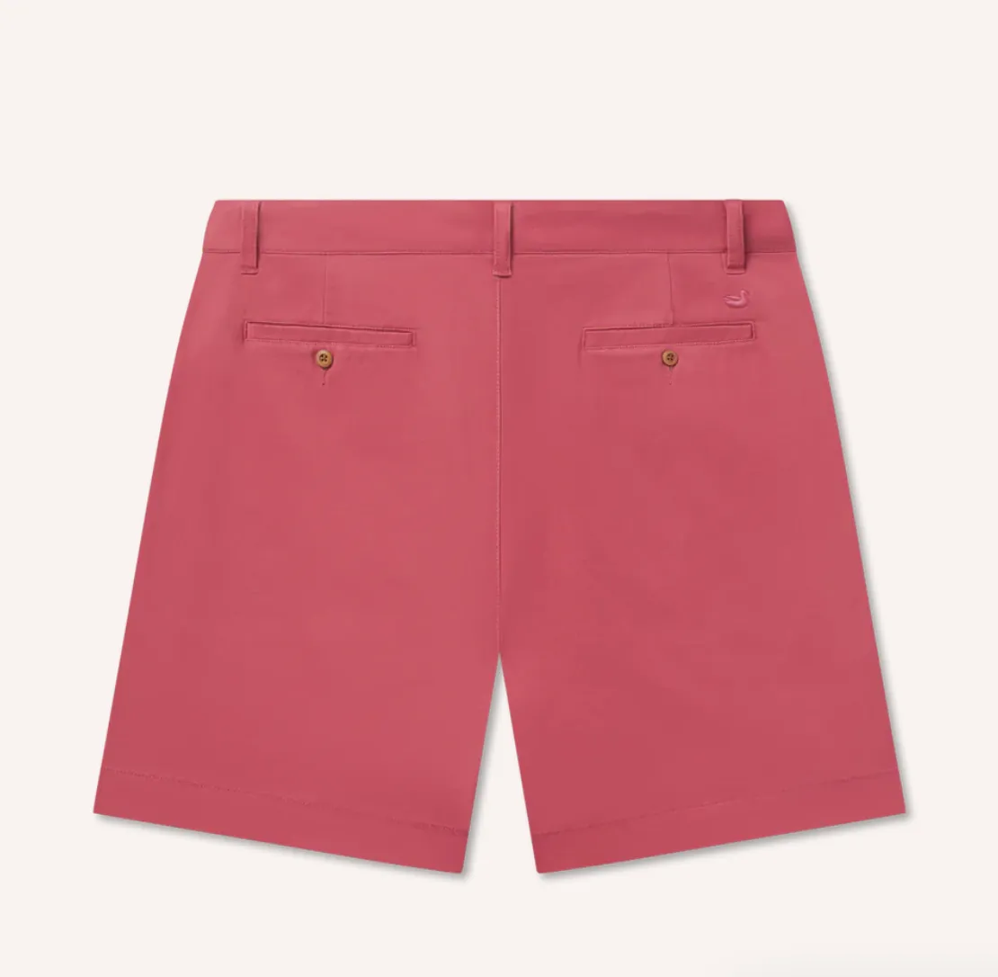 6" Regatta Stretch Short Rhubarb