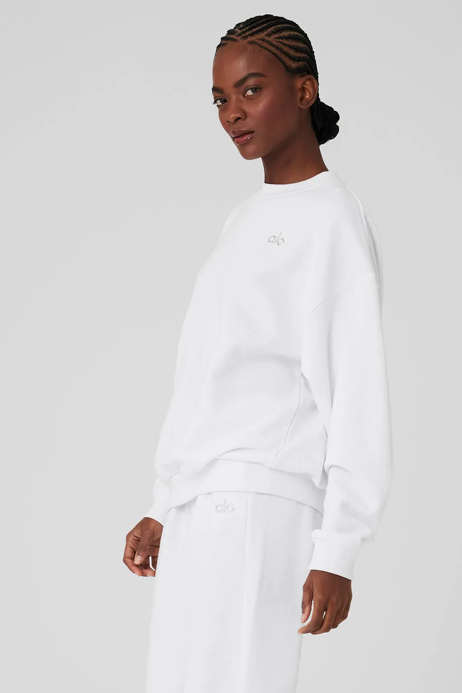 Accolade Crew Neck Pullover - White