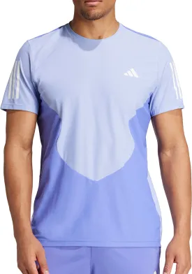 adidas Own The Run Short Sleeve Mens Running Top - Blue