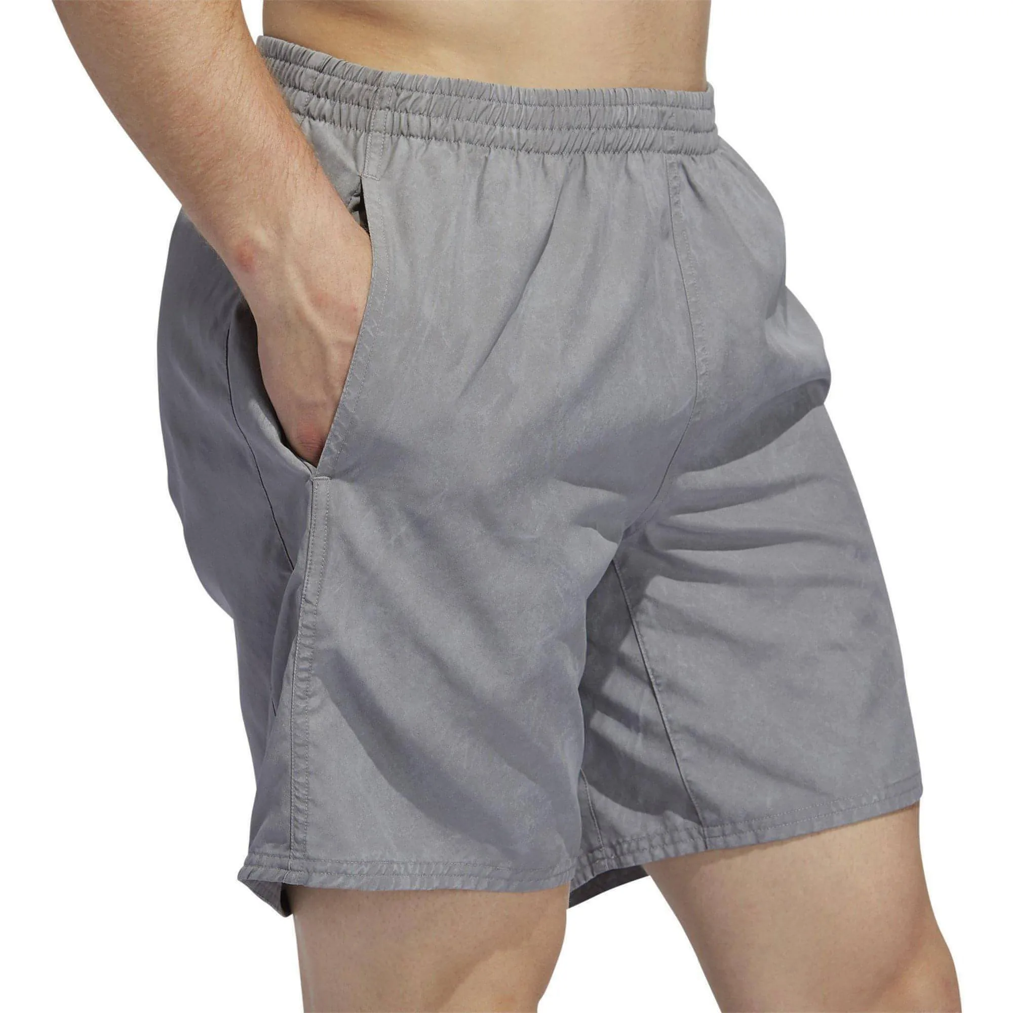 adidas Saturday HD 7 Inch Mens Running Shorts - Grey