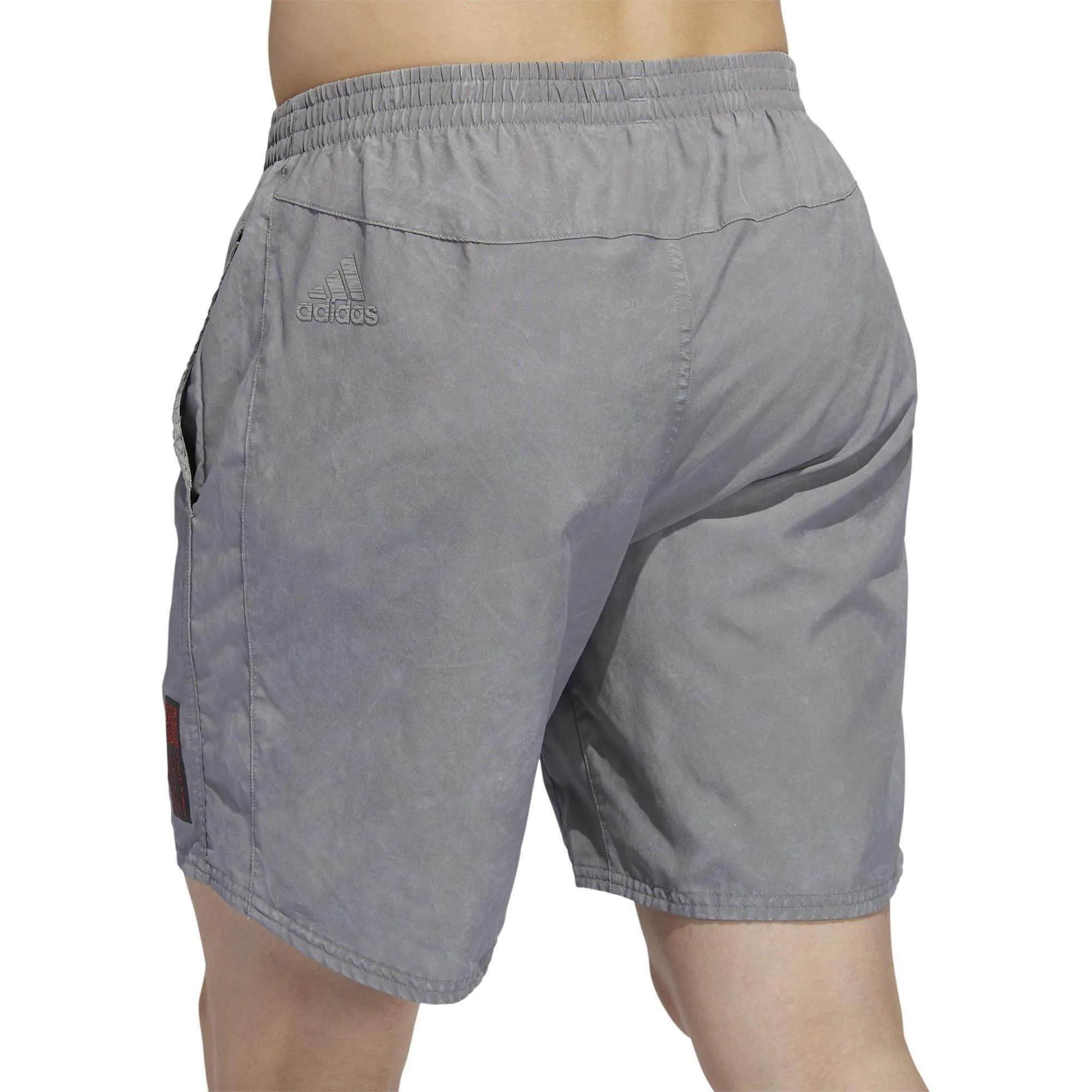 adidas Saturday HD 7 Inch Mens Running Shorts - Grey