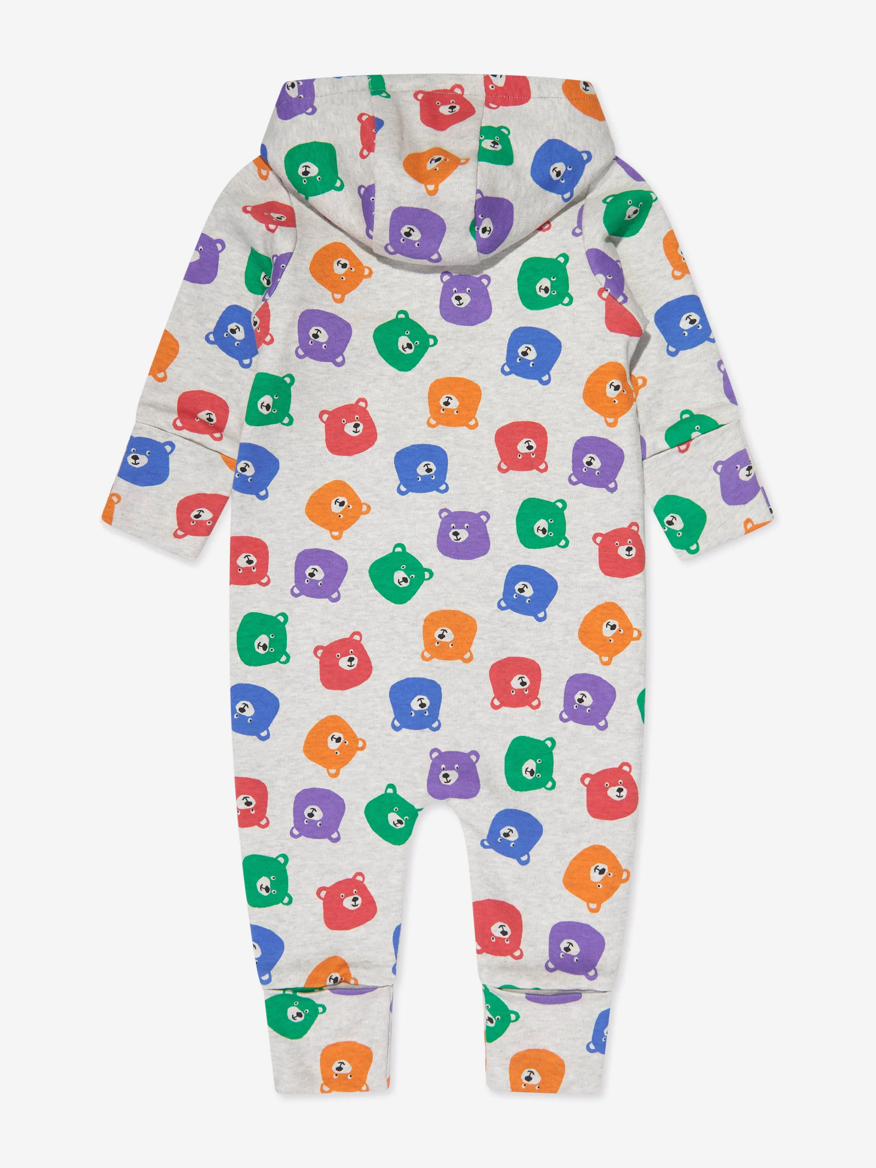 Baby Bears Faux Fur Lined Onesie in Multicolour