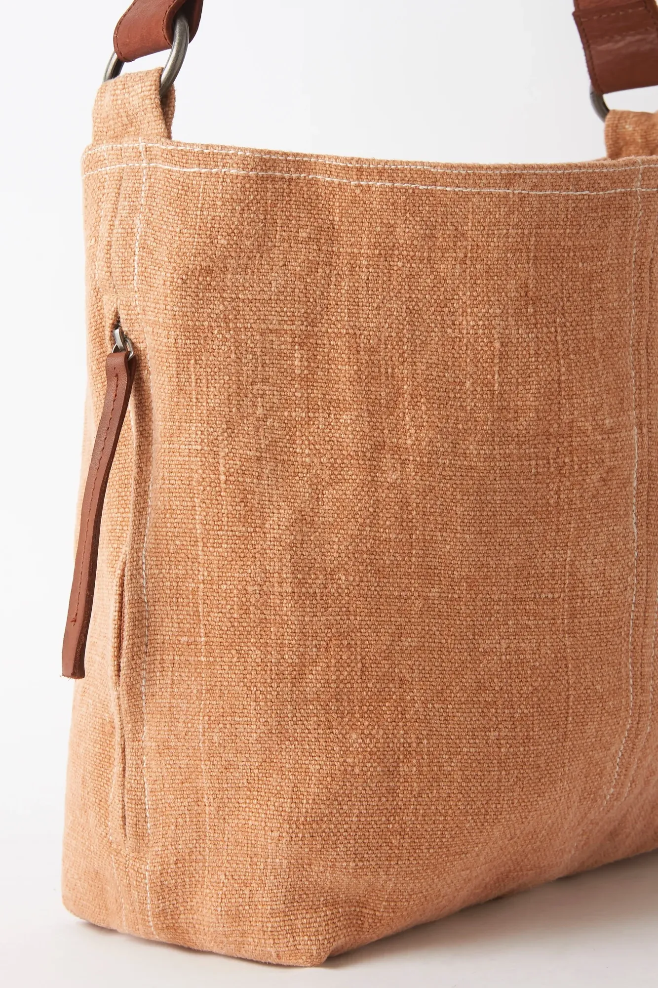 Baby Jute Slouchy Bag - Terracotta