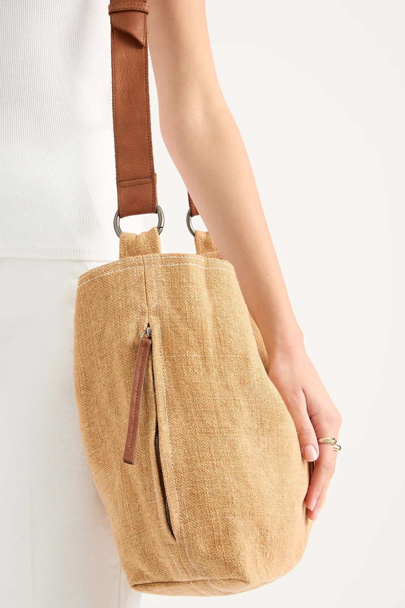 Baby Jute Slouchy Bag - Terracotta