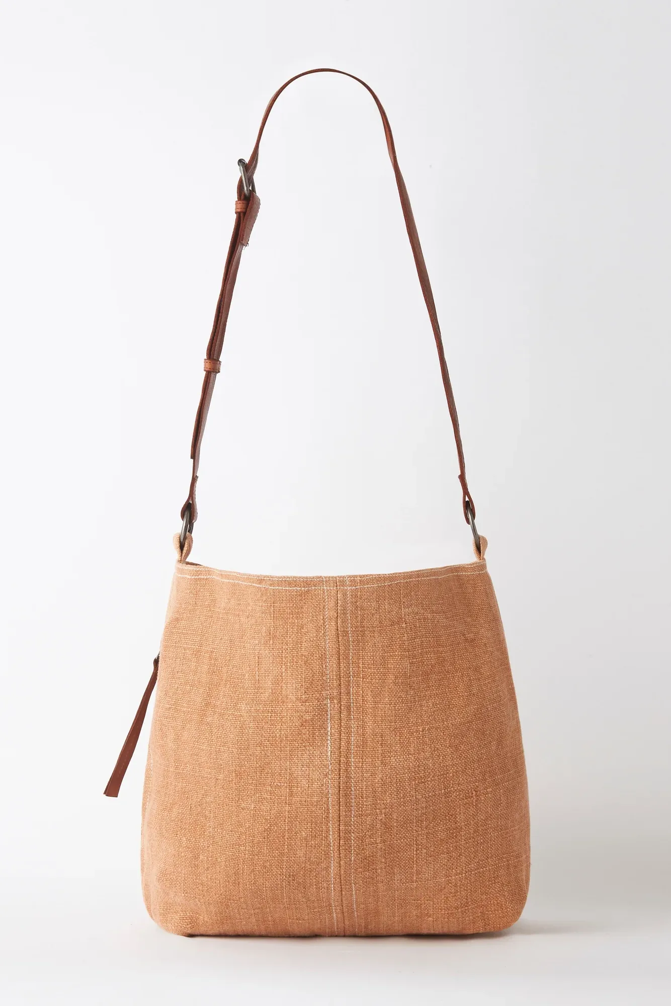 Baby Jute Slouchy Bag - Terracotta