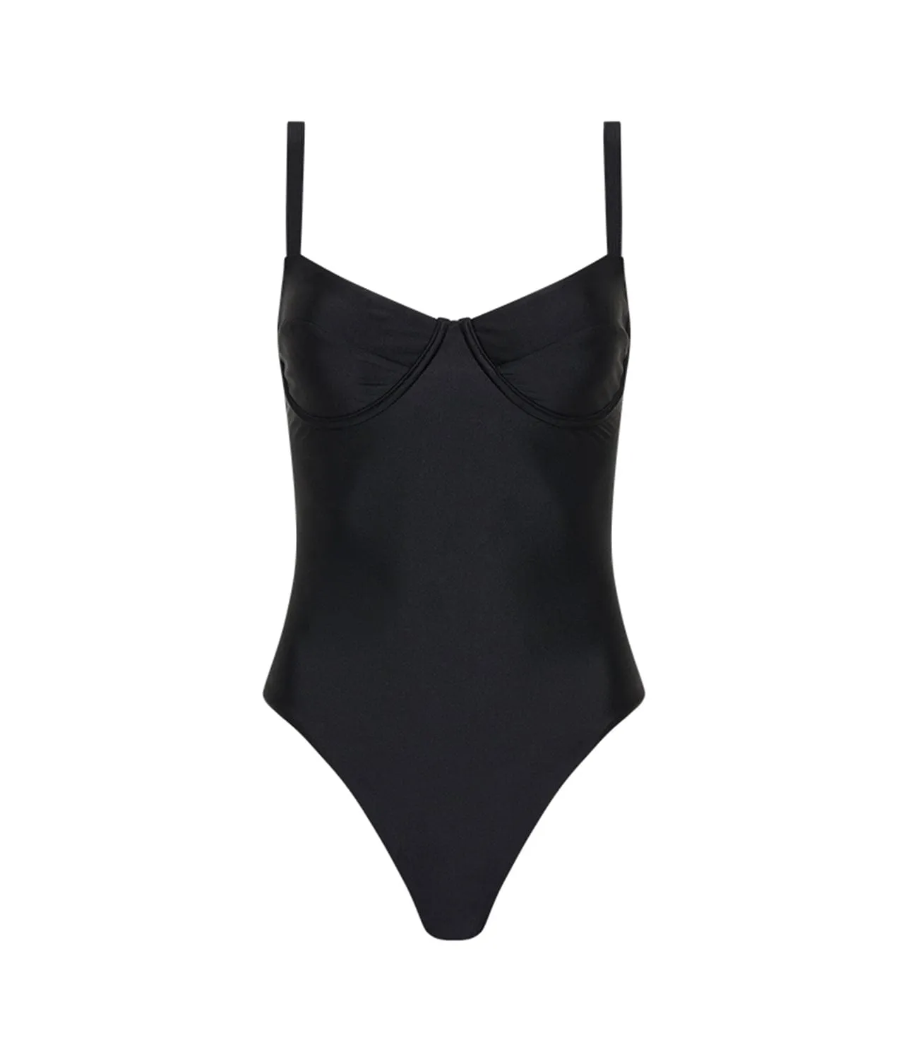 BALCONETTE MAILLOT- BLACK