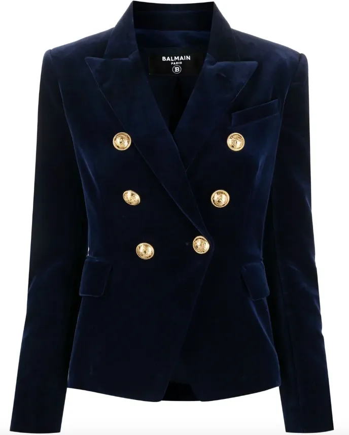 Balmain tailored velvet blazer