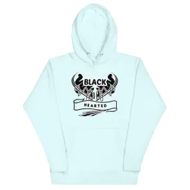 Black Hearted Unisex Hoodie