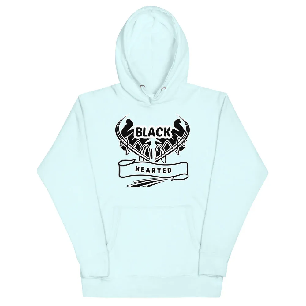 Black Hearted Unisex Hoodie