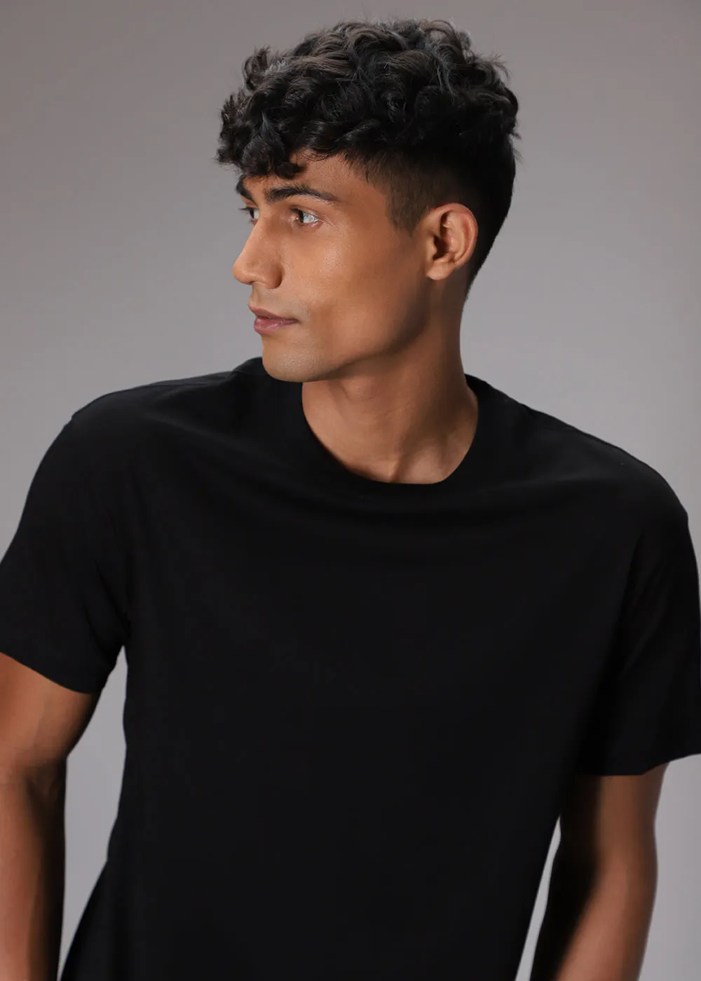 Black Regular Fit T-shirt