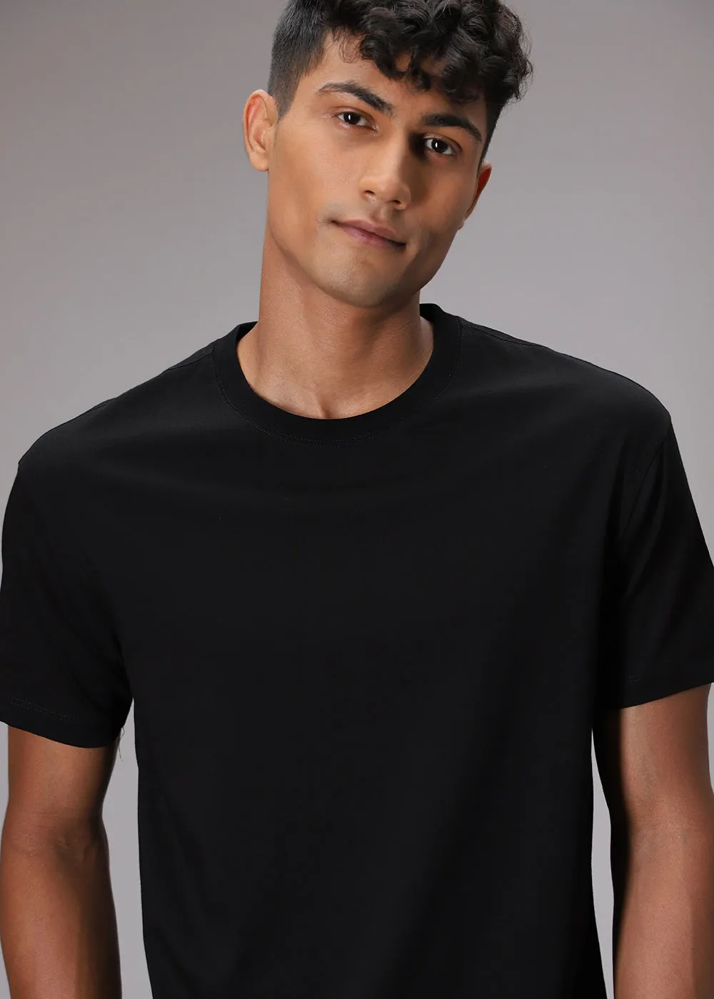 Black Regular Fit T-shirt