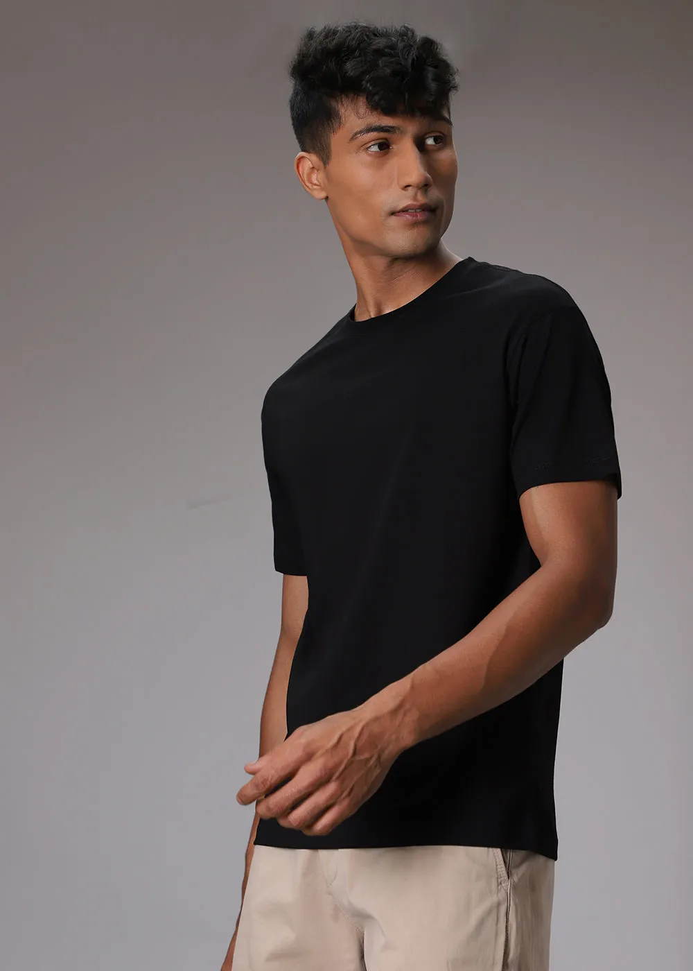 Black Regular Fit T-shirt