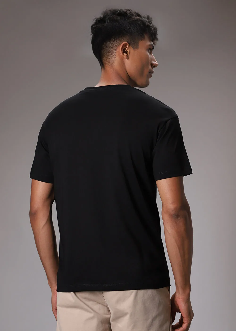 Black Regular Fit T-shirt