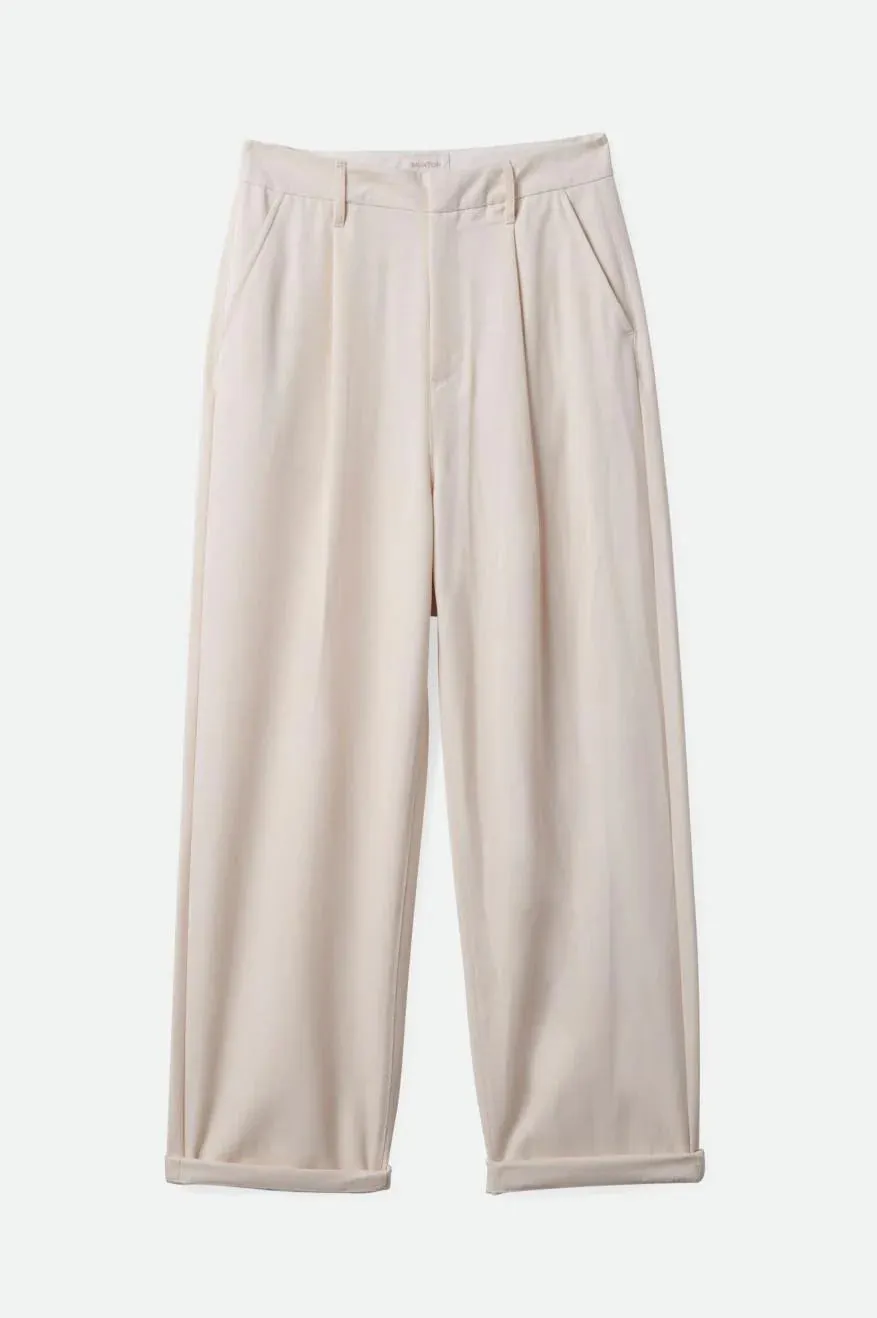 BRIXTON VICTORY TROUSER PANT - WHITE SMOKE