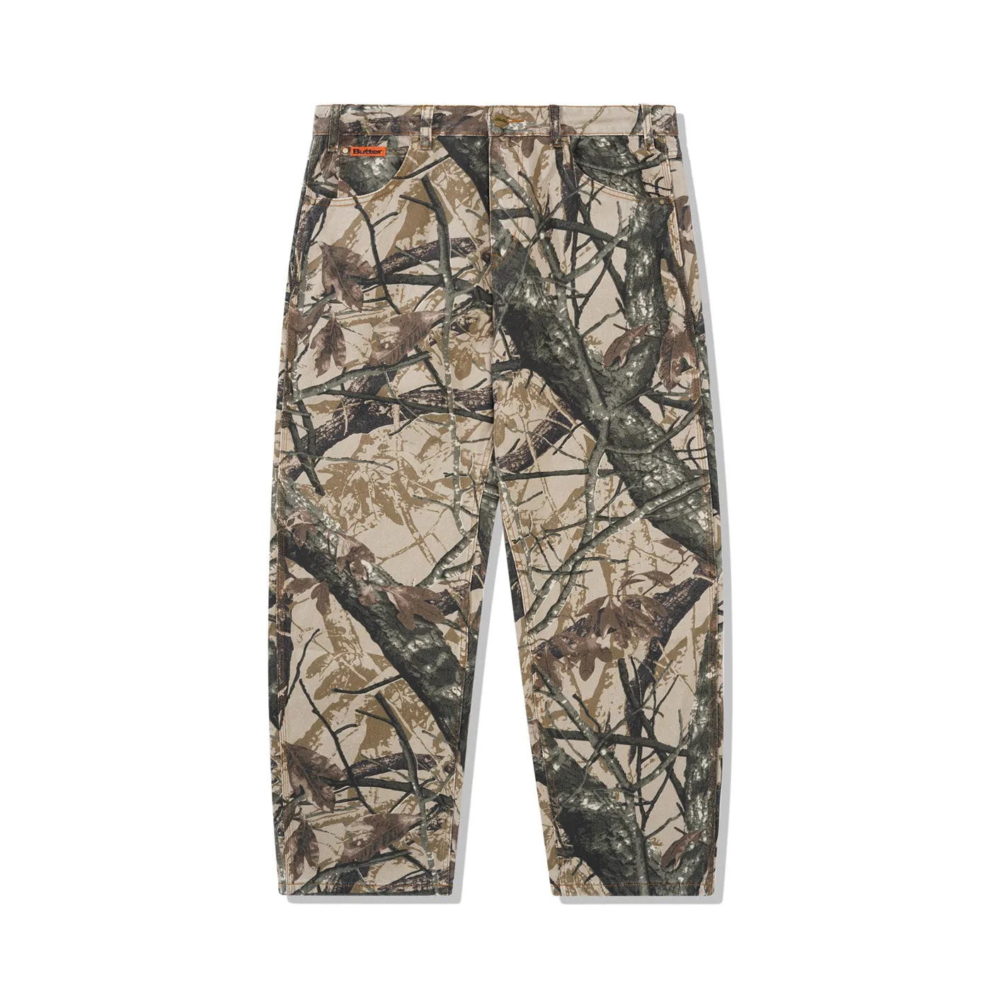 Butter Goods Foliage Camo Baggy Denim Jeans - Tan