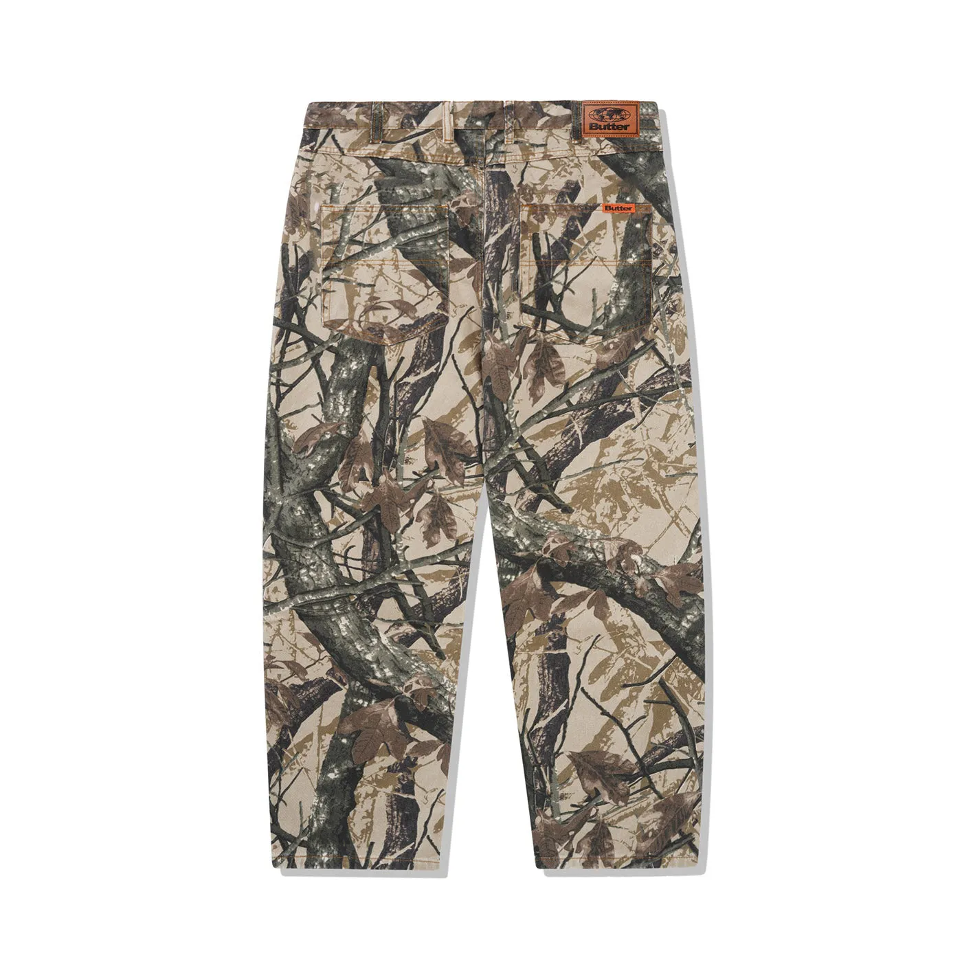 Butter Goods Foliage Camo Baggy Denim Jeans - Tan