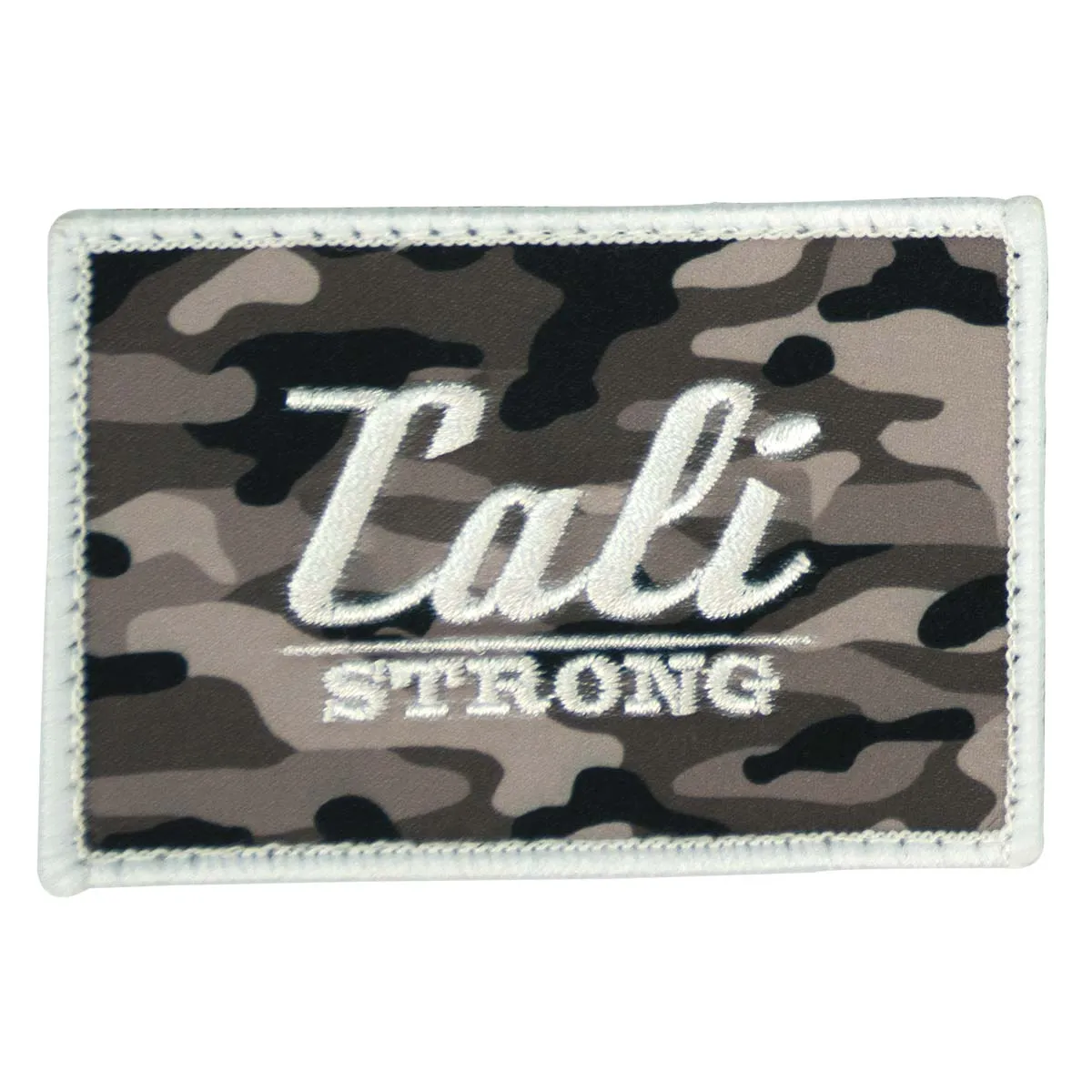 CALI Strong Urban Camo Grey Hook-and-Loop 2x3 2x3 Morale Patch