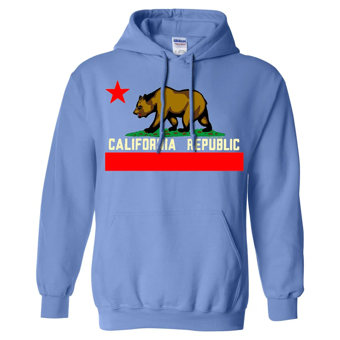 California Flag Borderless Asst Colors Sweatshirt Hoodie