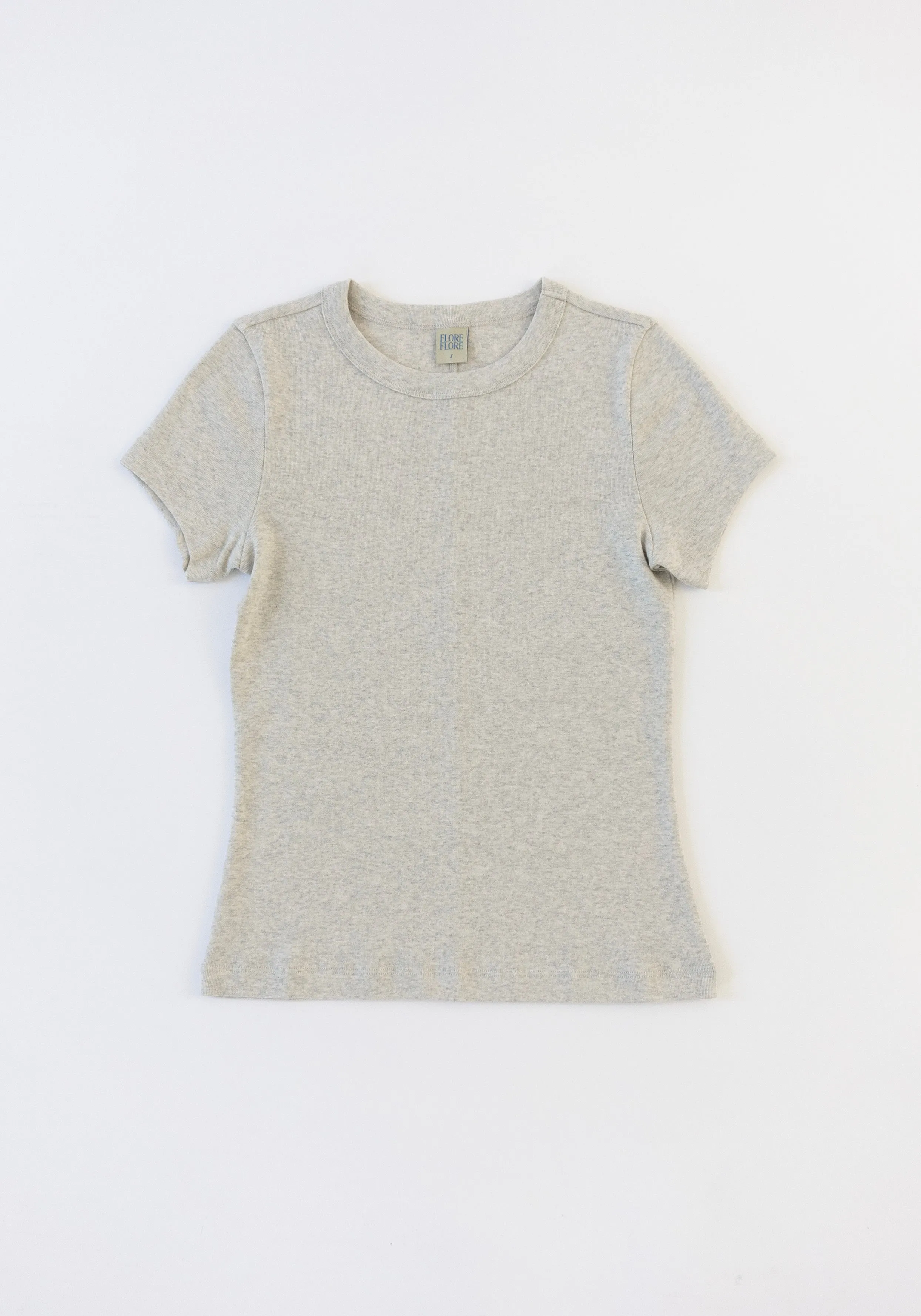 Car Baby Tee in Heather Grey