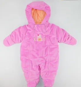 CARTERS THICK FLEECY PINK "I LOVE YOU" OUTERWEAR 3-6M EUC