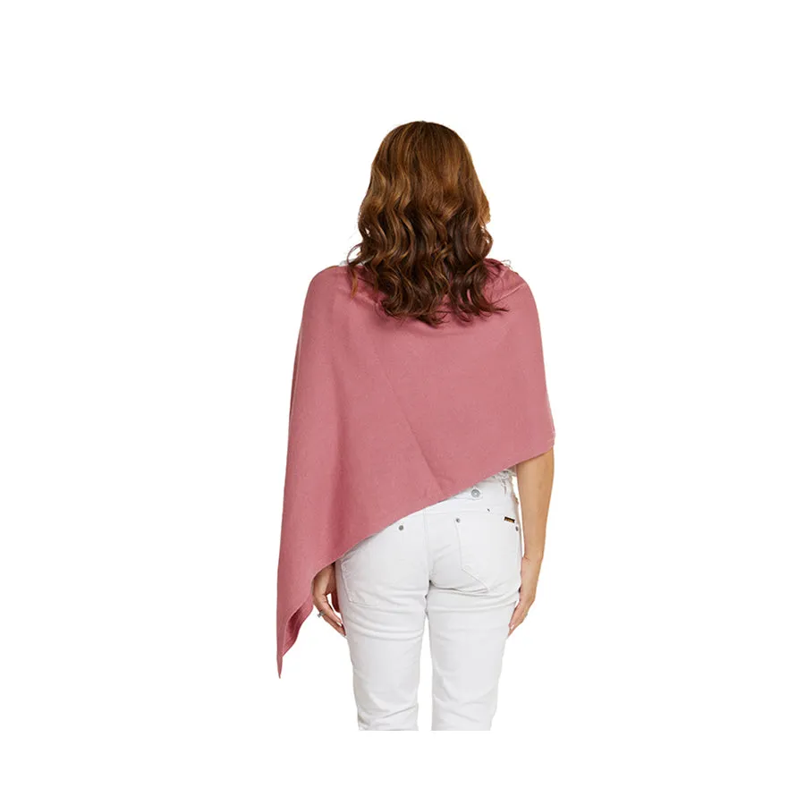 CASHMERE CLASSIC TOPPER - ROUGE