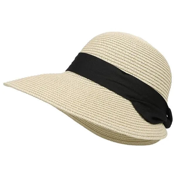 Casual Elegent Straw Brim Beach Sun Hat 31716615C