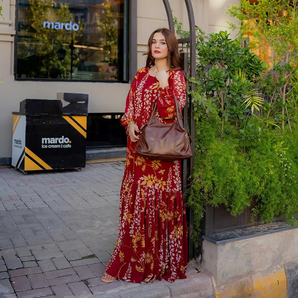 Cherry maxi dress.