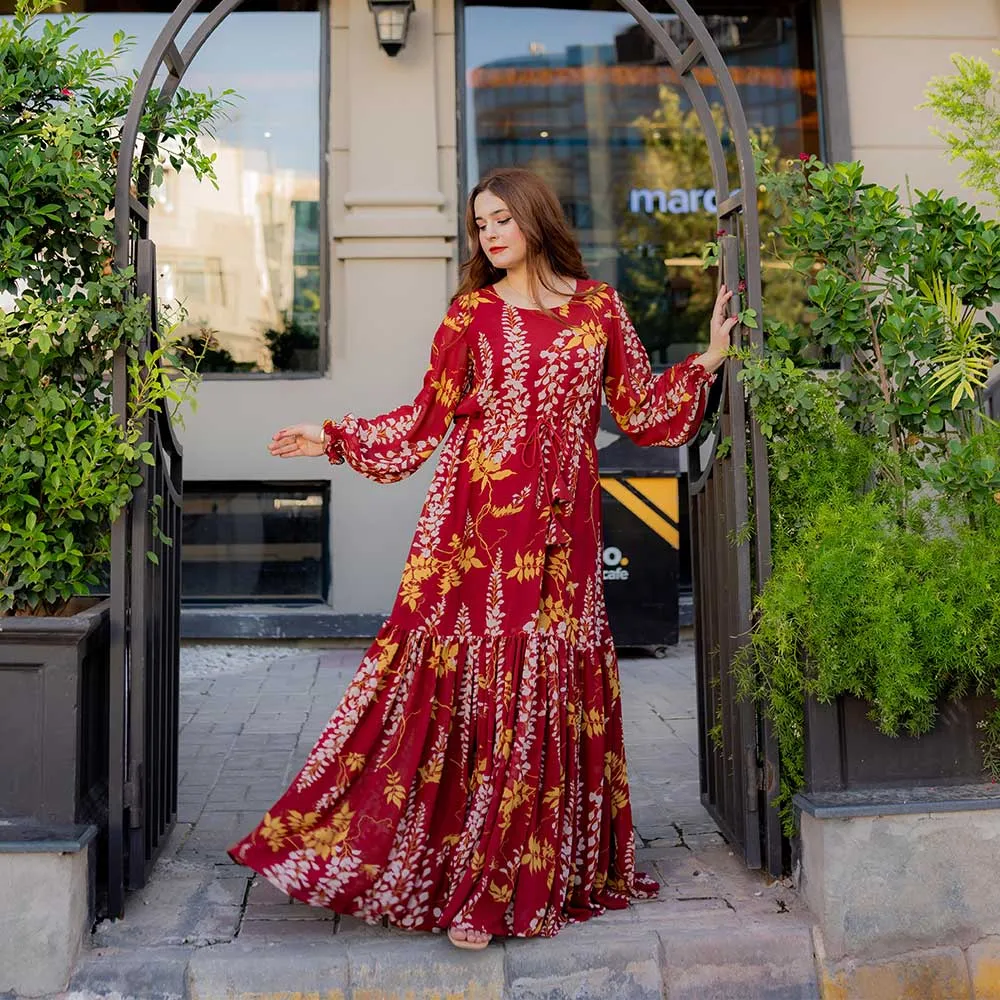 Cherry maxi dress.