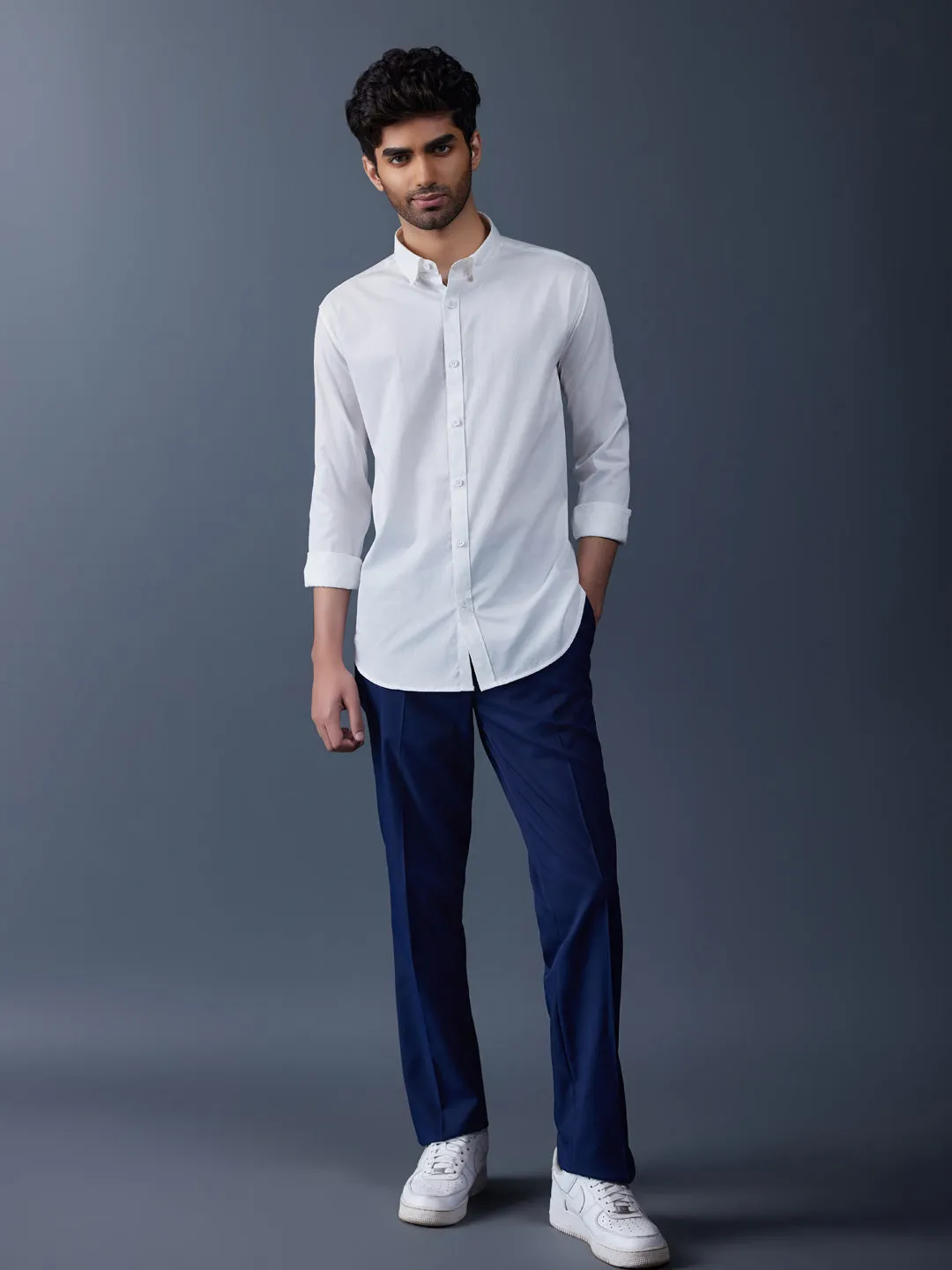 Classic Cotton Twill White Shirt - Everyday