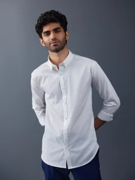 Classic Cotton Twill White Shirt - Everyday