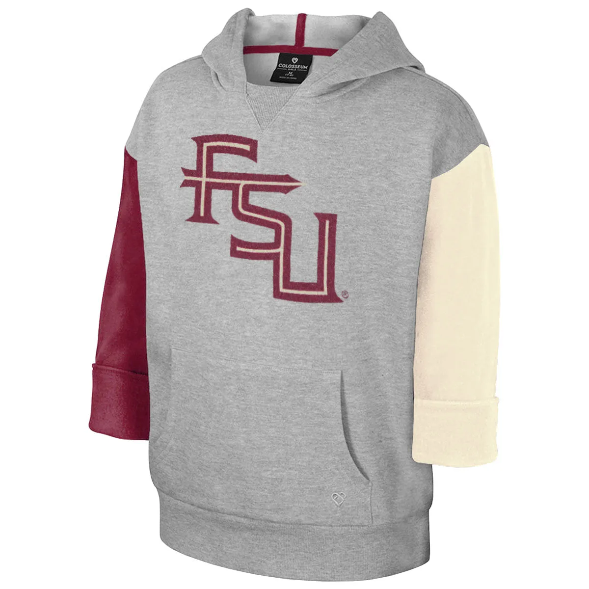 Colosseum Youth Girl's  Stacked FSU Colorblock Hood - Grey