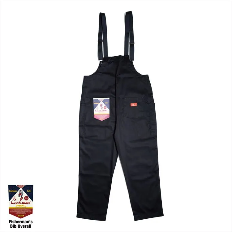 Cookman Fisherman's Bib Overall - Black